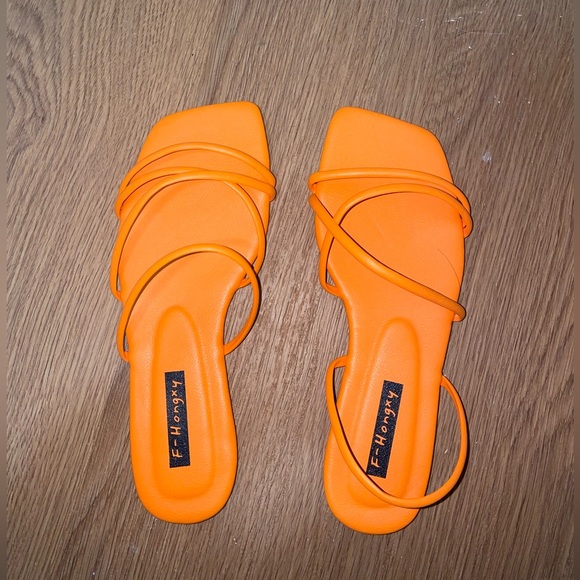 Amazon Shoes - Orange strappy sandals